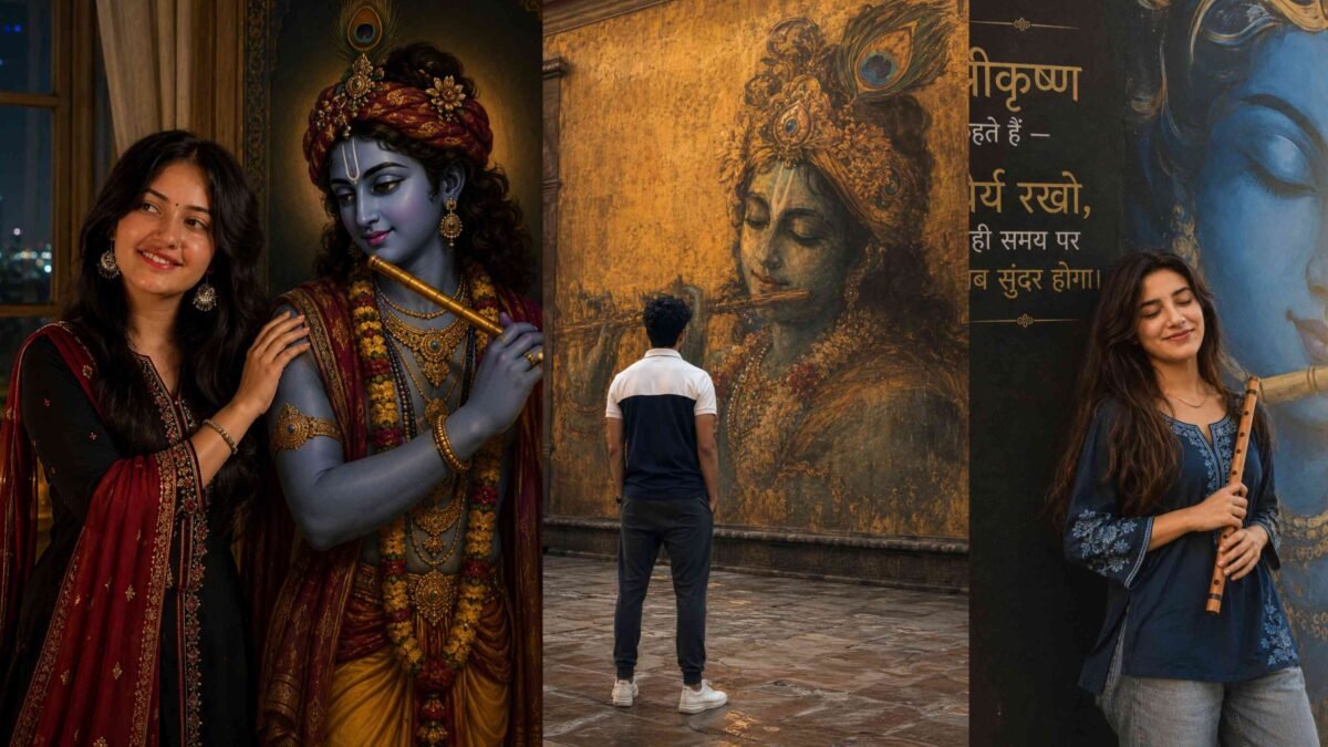 Krishna Devotional AI Photo Editing Prompt | AJ Prompt